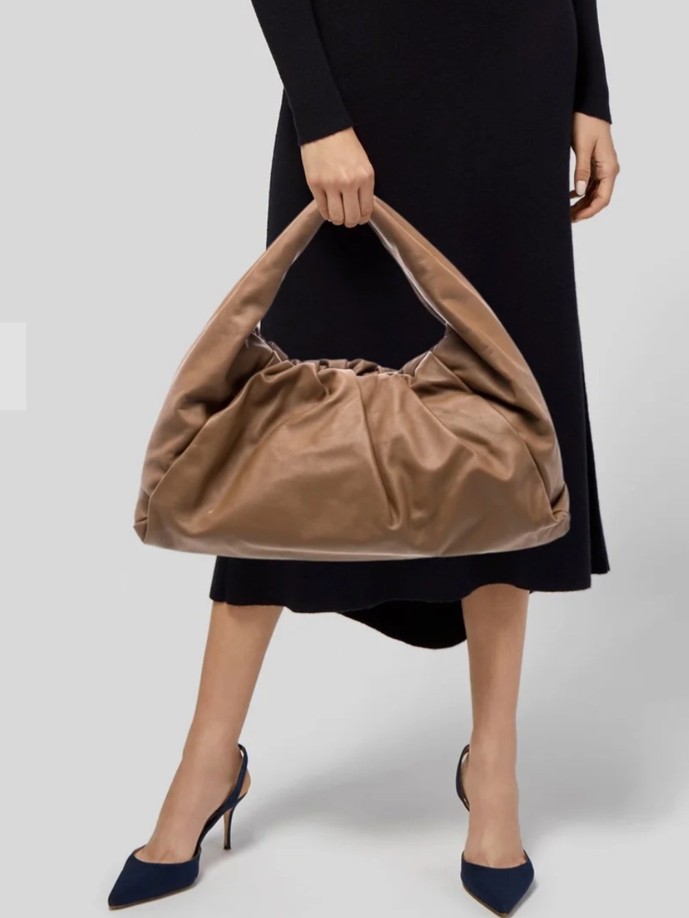 Bottega Veneta Brown Leather Shoulder Pouch - Picture 4 of 5